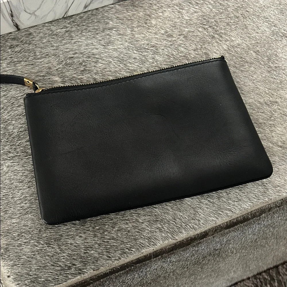 Madewell Black Leather Clutch - Picture 3 of 6